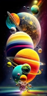 Diamond Painting Planeten